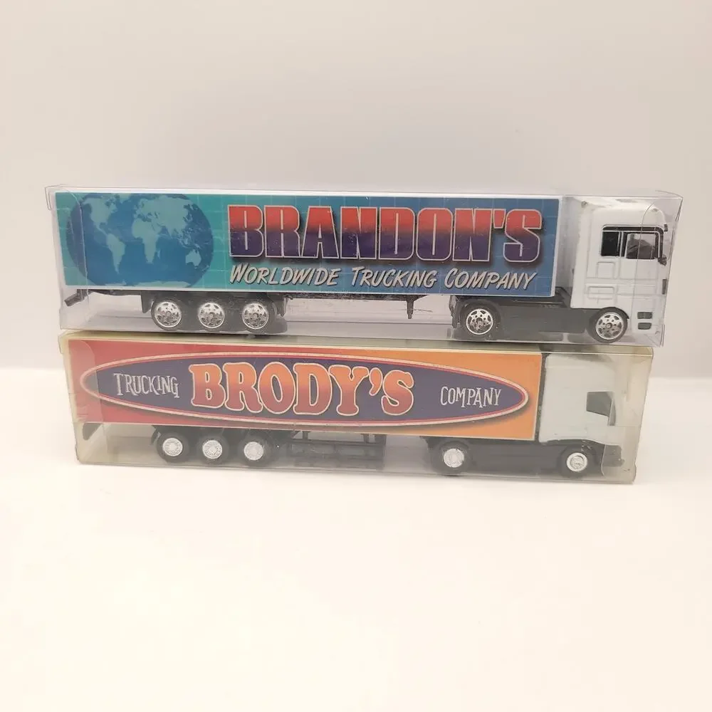 Swibco Trucking Company Toy Semi Truck Set of 10 New in package Green Blue
